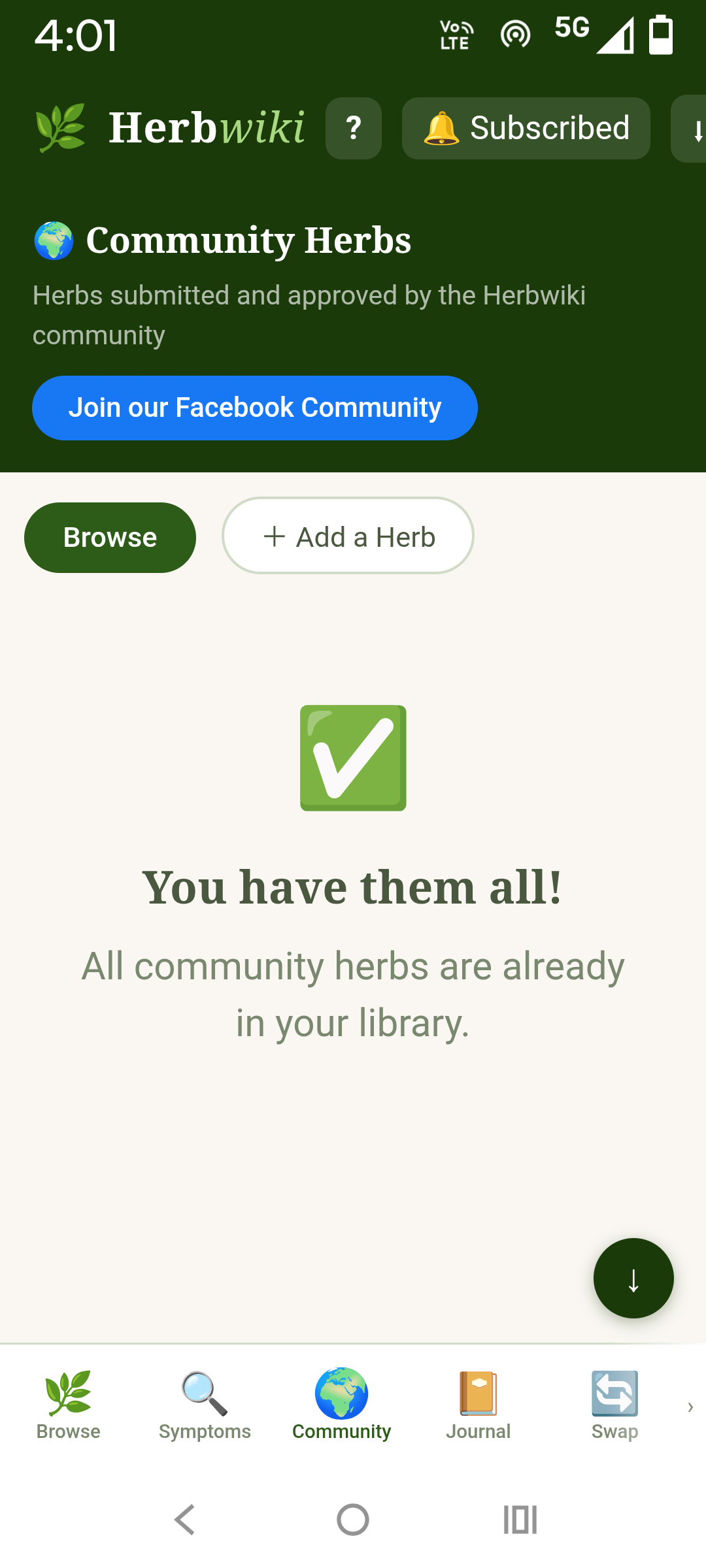 Community Herbs screenshot