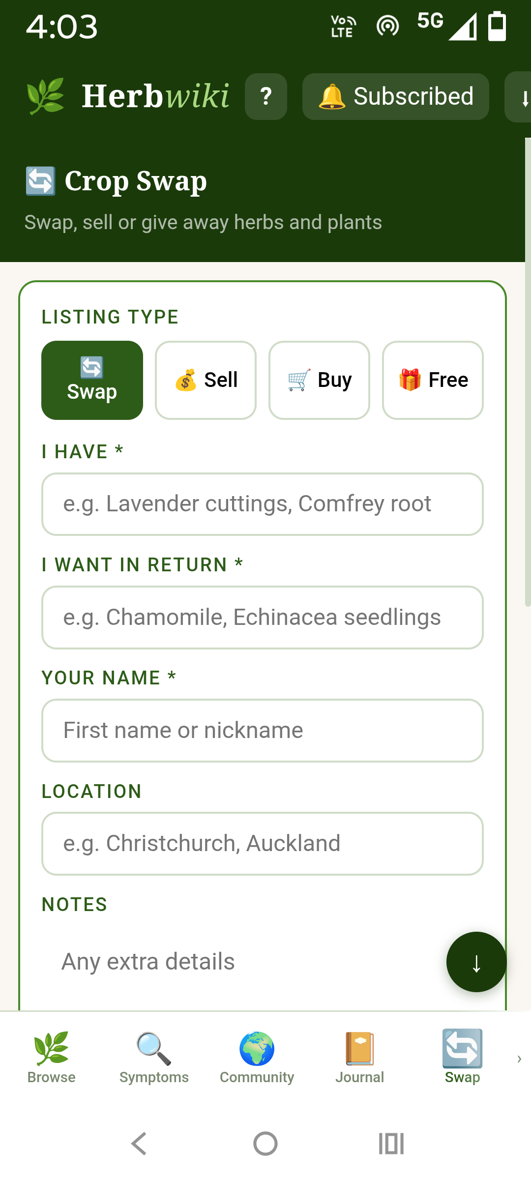 Crop Swap screenshot